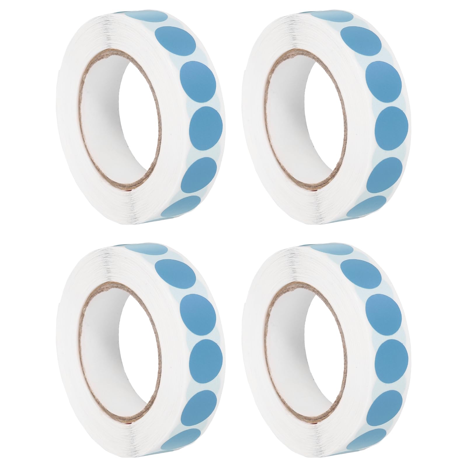 PATIKIL Colored Dot Stickers 13mm, 4000 Pcs Color Coding Labels Blank Circle Stickers Adhesive Round Price Labels for Inventory Office Garage Classroom, Cyan Blue