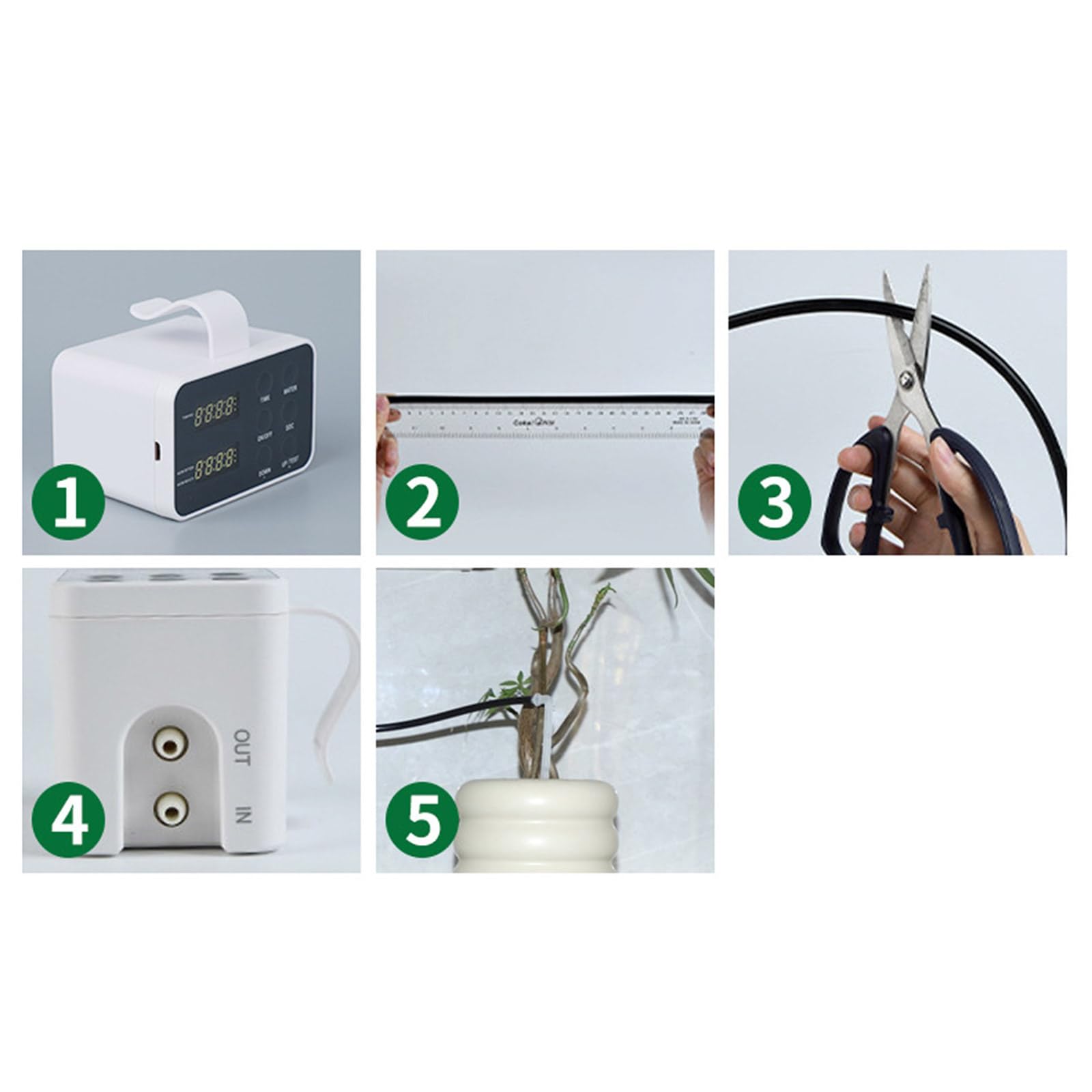 Sistemi di irrigazione automatici per piante per giardiniere occupato Struttura antisifone Facile montaggio dispositivo di irrigazione per fiori Set di irrigazione automatico