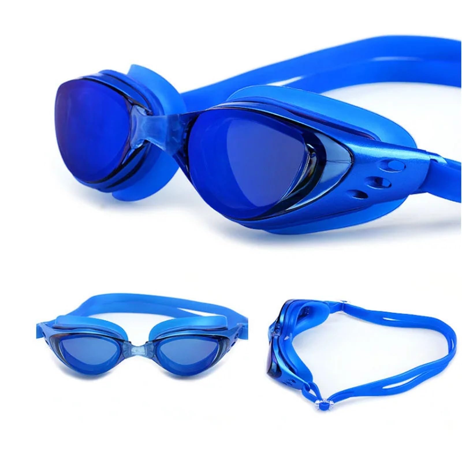 JUANYAO Schwimmbrille Schwimmbrille, wasserdicht, Antibeschlag, Schwimmbrille, Silikon, Taucherbrille, Erwachsene und Kinder Für Schwimmen(Sky Blue)