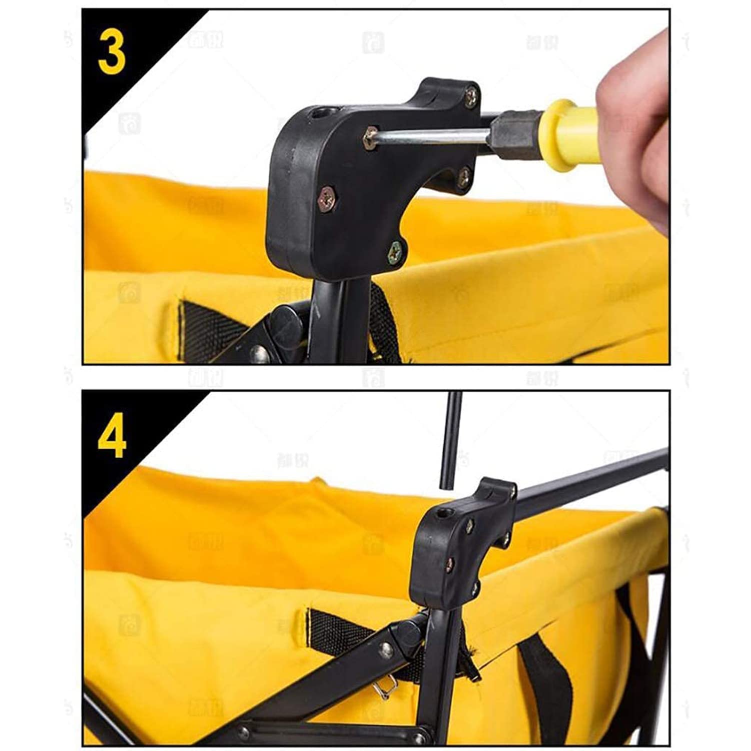 Toldo plegable para carrito – Accesorio de techo portátil para carritos plegables – Protección UV y diseño impermeable para uso en exteriores