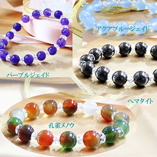 Amazon.co.jp: 天然石パワーストーン デザインブレスレット 8mm クリア