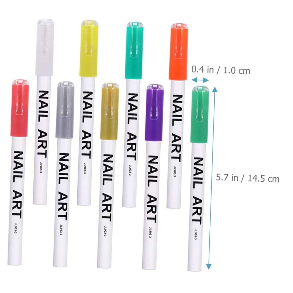 Ipetboom 12pcs Nail Art Paint Pen Diy Manicure Drawing Tools for Home Salon Use Easy to Use Nail Art Markers for Stunning Designs