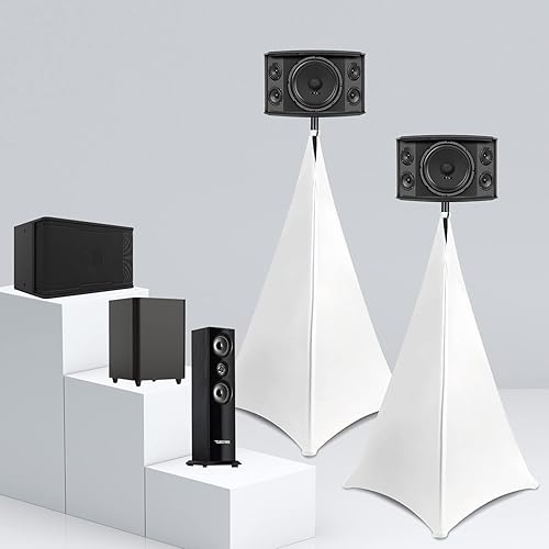 Miniatura 4 de Funda para soporte de altavoz, soporte para altavoz de DJ, cubierta de trípode, falda con bolsa de viaje para escenario de iluminación de altavoz