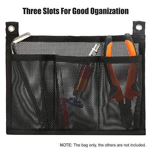 DECDEAL Malha de caiaque para armazenamento de bolsa lateral para barco Bolsa de suporte de pesca Bo