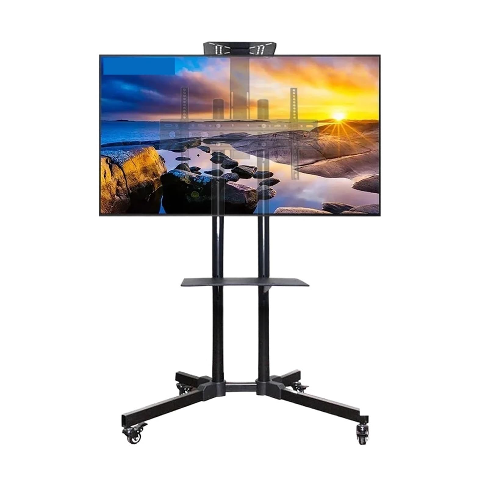 Chariot mobile TV 32-65" support de sol rotatif écran horizontal vertical
