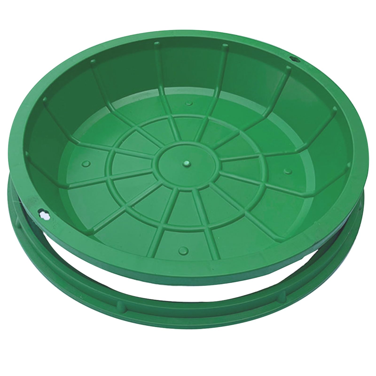 Couvercle de trou d'égout rond 50x12 cm pour pelouse et jardin