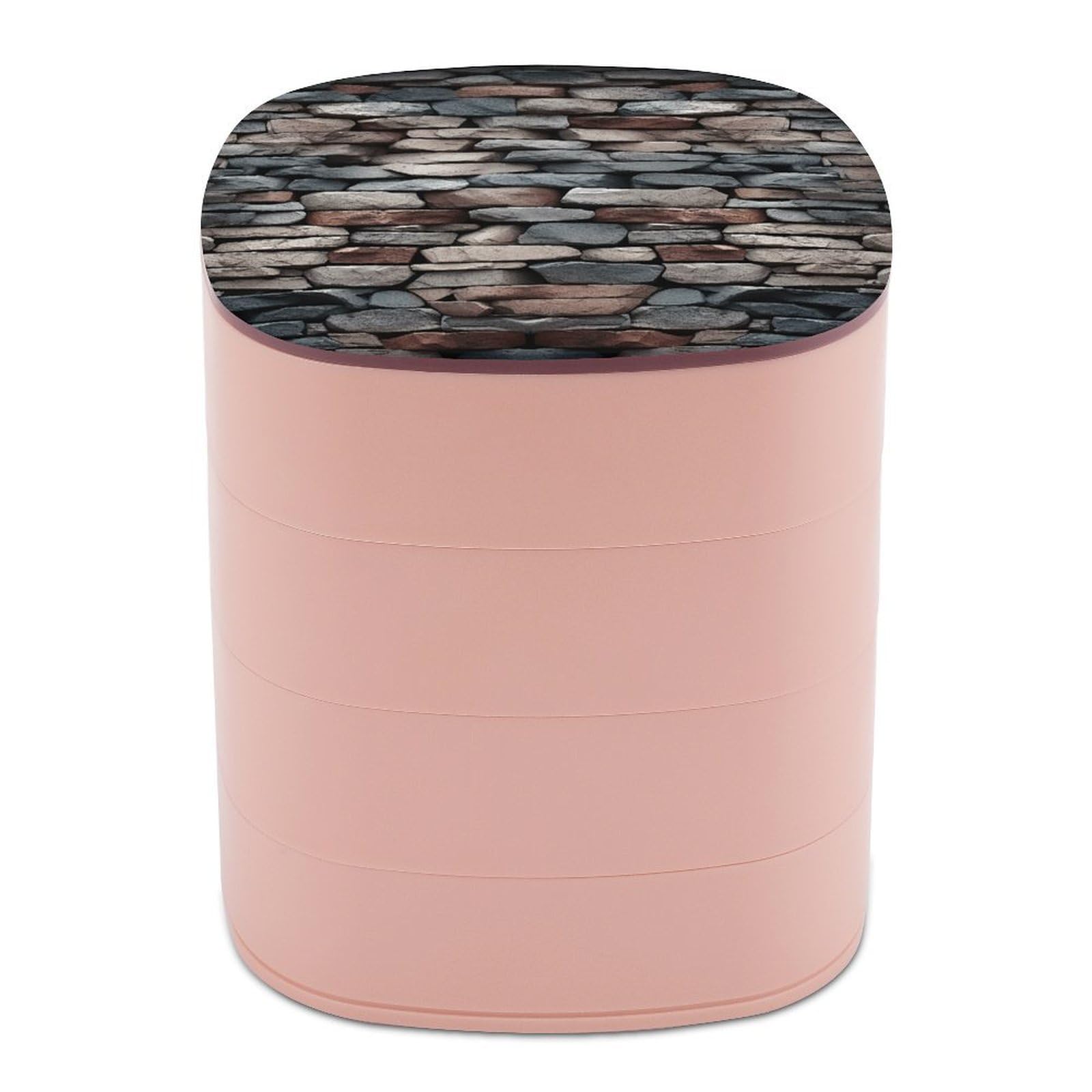Boîte à bijoux pour coiffeuse avec miroir et compartiments