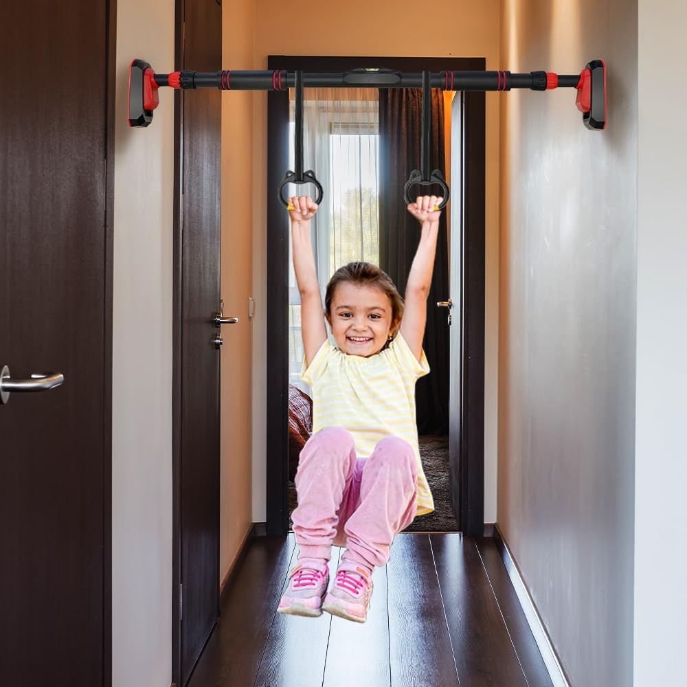 Barre De Traction Porte Sans Vis FANTECIA - Support 250kg, Réglable 90-150cm - Musculation Maison