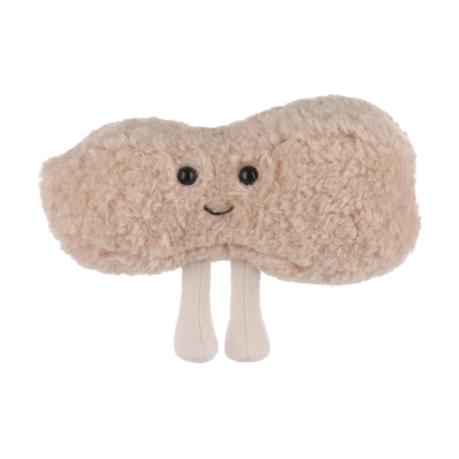 Apricot Lamb Peanut Plush Stuffed Animals for Kids, Soft Cute Plush Toys for Baby Girl and Boy, Fluffy Peanut Brown