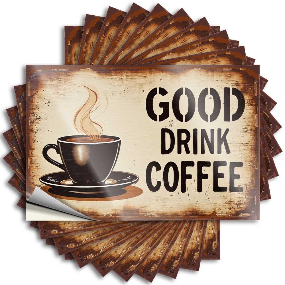 Saying - Coffee Wall Enjoy Your Perfect Cup of Coffee for Microfiber Cute Bathroom Decor(6X9CM)