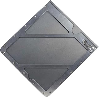 Universal Aluminum Hazmat Placard Holder with Back Plate, 11-7/8