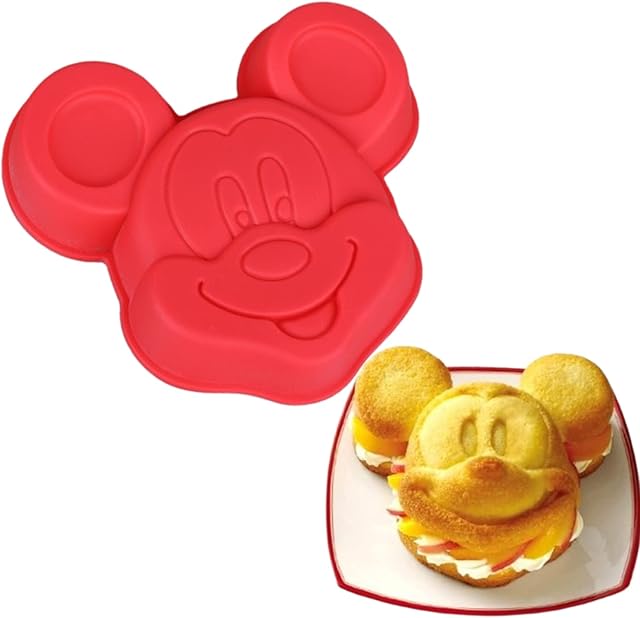 Crethink Mouse Shape Cake Pan Pie Mold6 Inch Silicone Cake Mould Baking Molds Bakeware Tray for Cake Chocolate Fondant Sweets Baking Mould