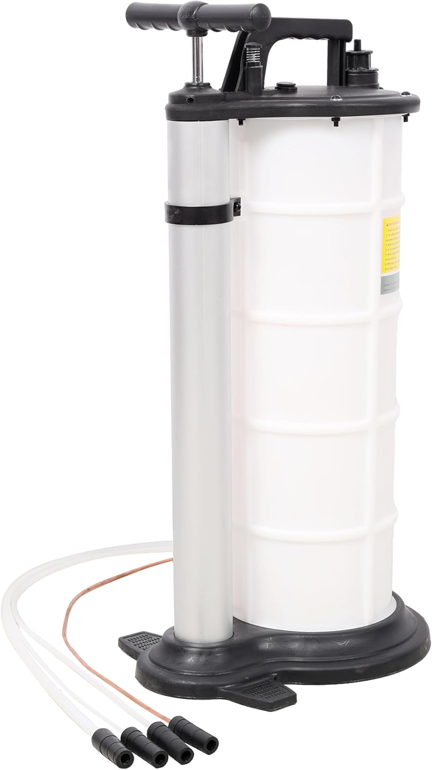 9L Manual Oil Extractor Pump - Oil Changer Vacuum Fluid Evacuator Extractor with 4 Tubes for Automotive Cars Boats Fluids Vacuum Evacuation