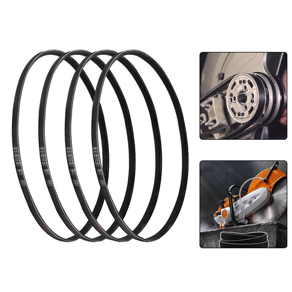 Whychstore Lot de 4 courroies d'entraînement pour scie Stihl TS420 TS500i Cutquik, construction polymère durable, remplace 9490-000-7900