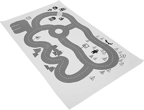 Miniatura 5 de Play Mat Foldable Road Track Carpet, Crawling Mat with Soft Cloth Material, and Supplies for Indoor Outdoor Use, Portable for Storage and Travel