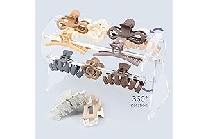 SNOWSTAR Acrylic Claw Clip Organizer Holder for Hair Clips and Accessories