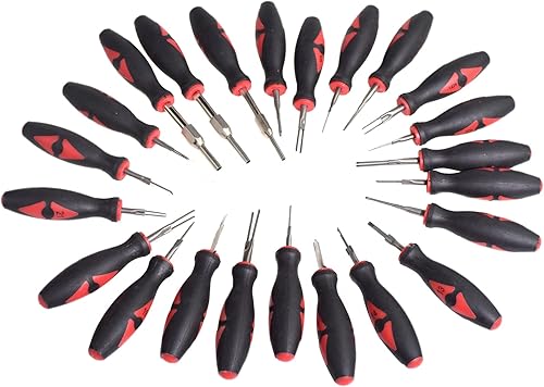 Miniatura 4 de Alltooetools Kit de liberación de terminales universales de 23 piezas, extracción universal de terminales eléctricos para vehículos nacionales e