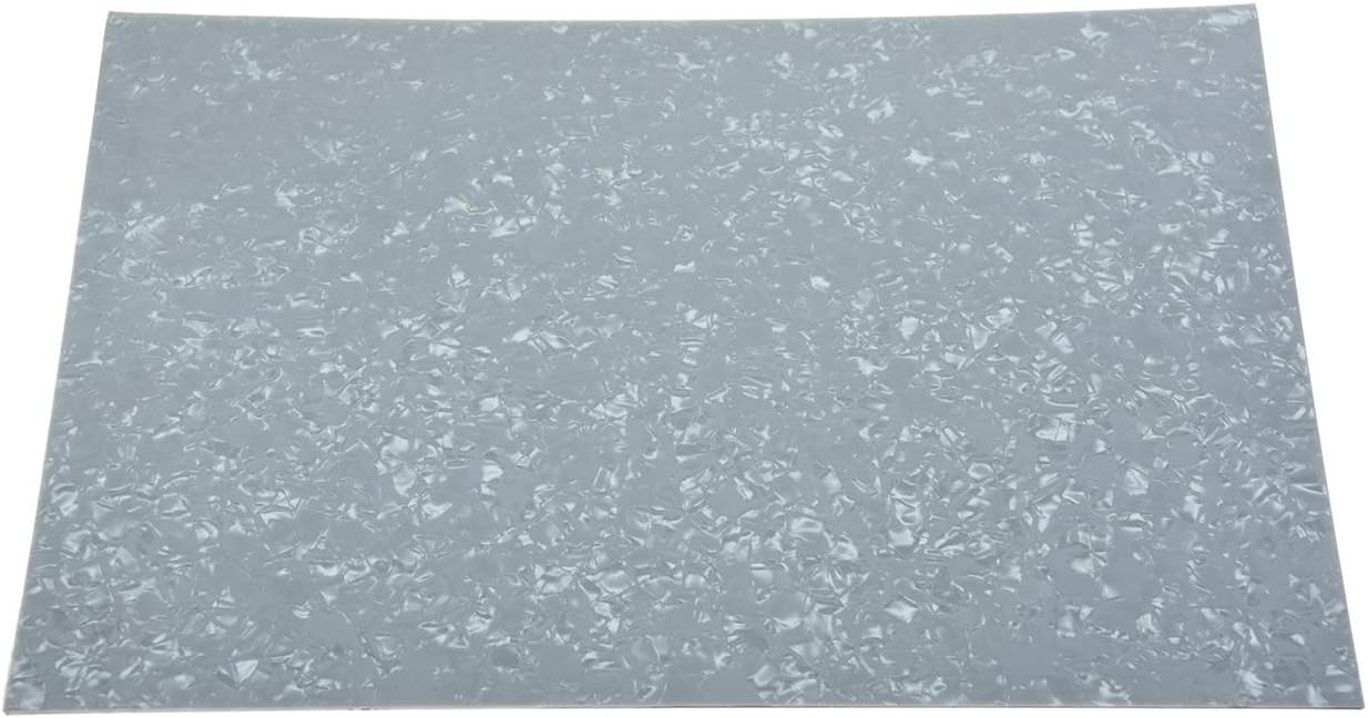 Dopro Uncut 11"x17" DIY Blank Guitar Bass Pickguard Material Sheet Scratch Plate Material Sheet 29x43cm White Pearl (Cut Your Own Pickguard)