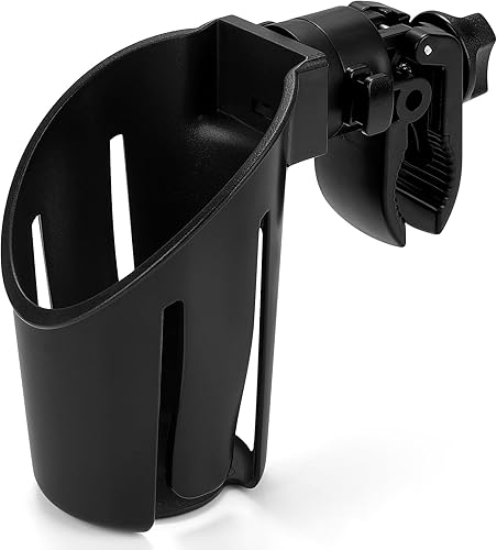 Accmor Portavasos Universal, Portavasos para Cochecito, Giratorio 360°, Portabotellas de Gran Calibre Diseñado para Cochecito, Bicicleta, Silla de