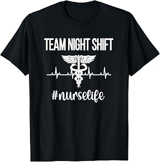 Team Night Shift Caduceus | Nursing Night Shift Nurse Week T-Shirt