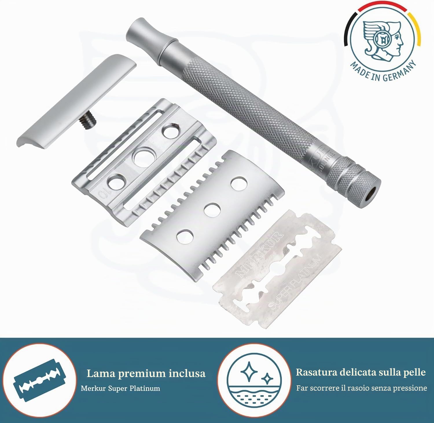 Merkur rasoio di sicurezza 22C two combs
