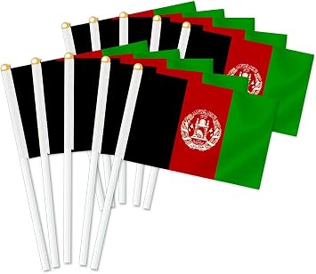 Pack of 25 Afghanistan Handheld Flag Decorative Hand Held Flag Decoration Banner Hand Afghanistan