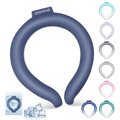Neck Cooling Tube 70% Gel Increase Ice Ring Navy L