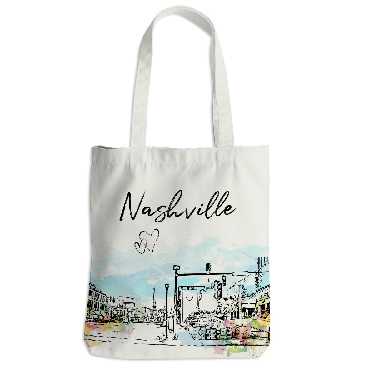 Nashville Lover Tote Bag Nashville Travel Souvenir Gift Beach Bag Reusable Grocery Bags Weekender Bags for Women Friend Sister Anniversary Retirement