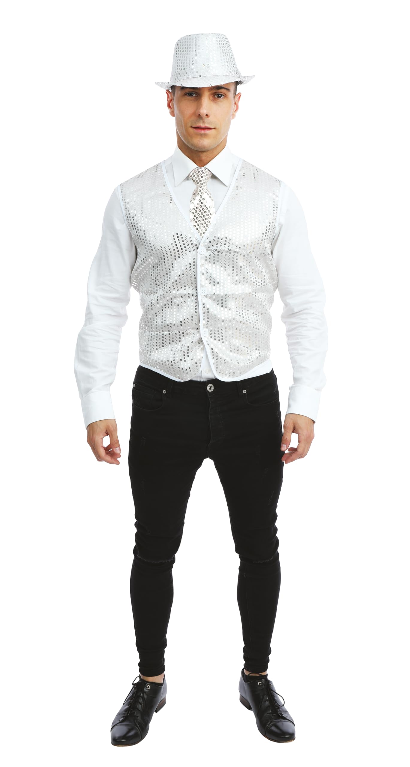 Cravate Avec Élastique Pour Déguisement Clown - Accessoire Carnaval, Cosplay, Fête Déguisée, Adulte Unisexe - 4