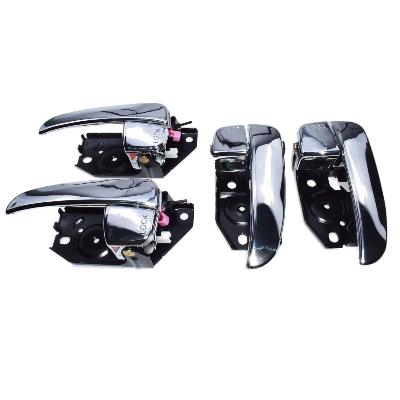 Fvbfcdx One Color Inside Door Handle Compatible With Hyundai For Sonata 2.4L 2.7L 2001 2002 2003 2004 2005 Inner Door Handle Automobille Internal Door Opening Handle 826203D010(Four Pieces Kit)