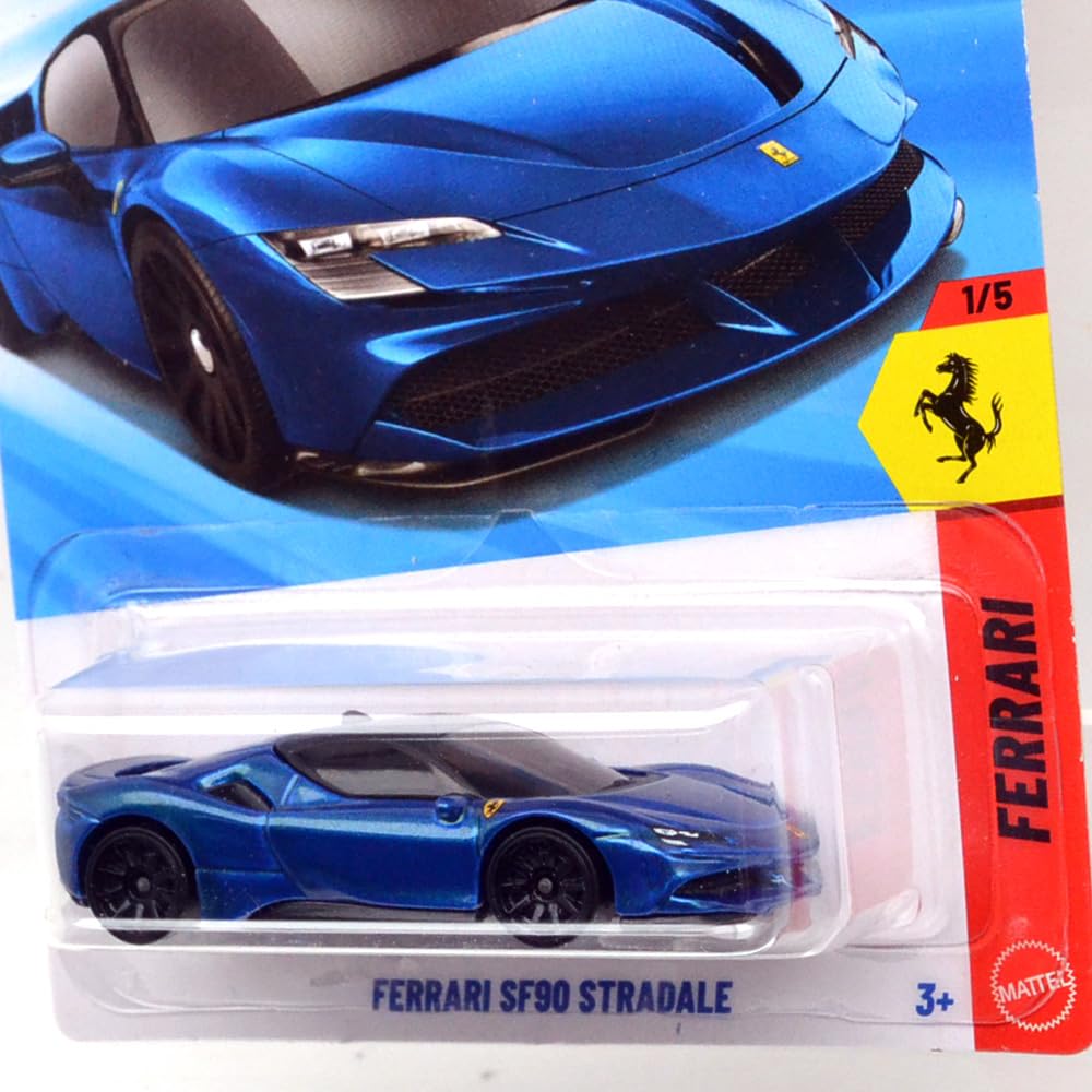 Amazon | MATTEL HOTWHEELS 2016 FERRARI SF90 STRADALE (BLUE) ホット