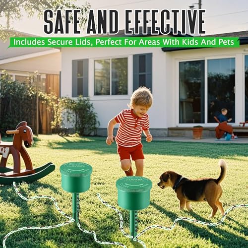 Qualirey 2 Pack Ant Bait Stations Reusable (Bait NOT Included), Multi-Surface Ants Killer for Home, Ant Control for Outdoor Use, Remove Colonies, Kills Common Household Ants - Thumbnail 4