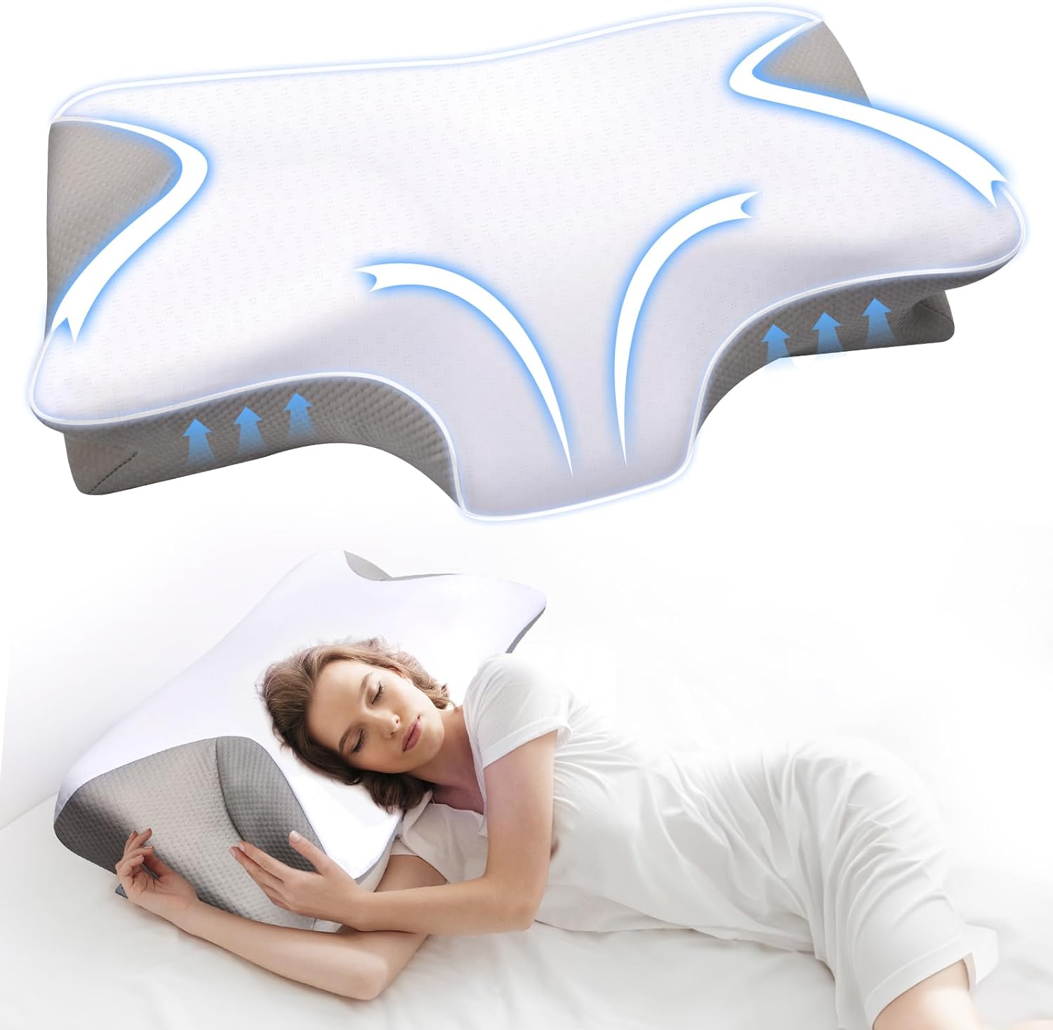 Orthopedic Memory Foam Pillows for Sleeping Neck Support Pillow