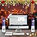 SoundSOUL Water Dancing Speakers Light Show Water Fountain Speakers LED Speakers (3.5mm Audio Plug, 4 Colored LED Lights, Portable Speakers) - White