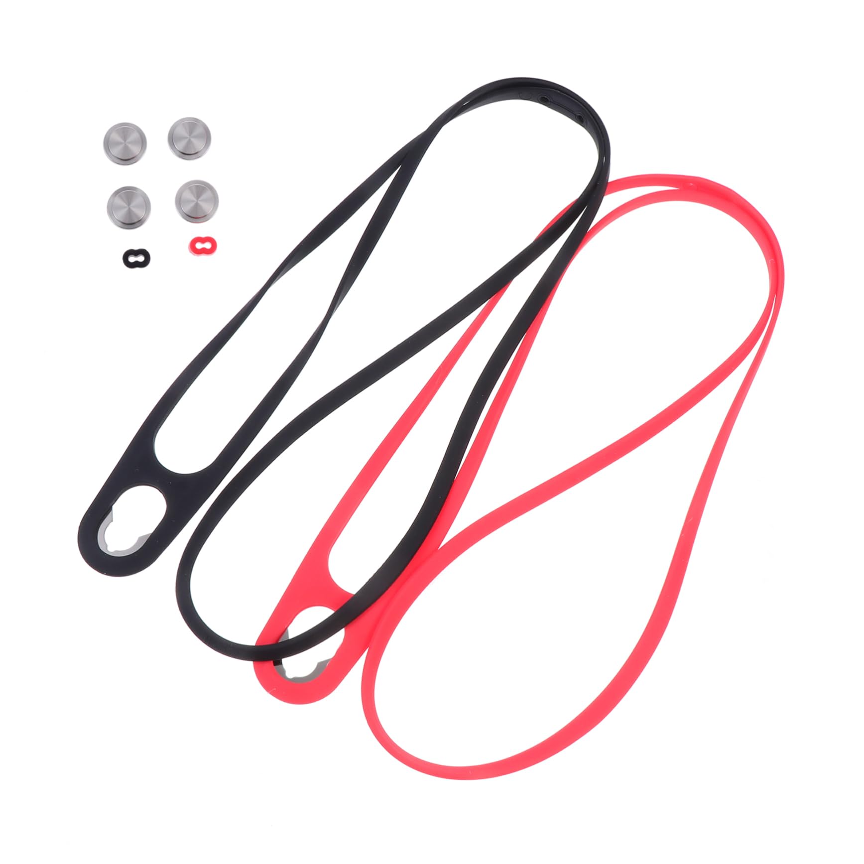 Gadpiparty 2 Set Cinghie Per Cellulari Cordino Sospeso Sicurezza Di Moda Intrecciata Tessuto Carino Telefono Cinturino in Silicone Telefonici Tracolla Gel Di Silice Rosso 2 Pezzi*2