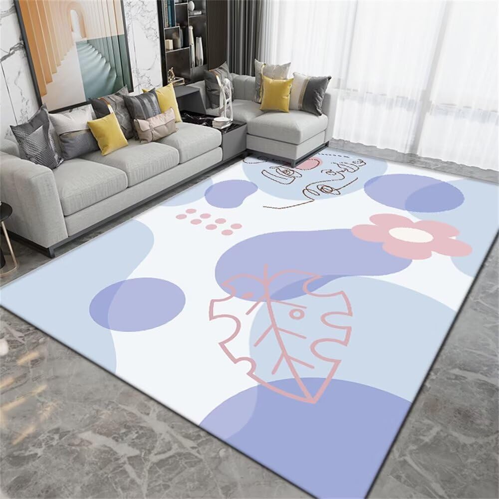 Tapis de chambre reduction du bruit contre le sol froid 120x200cm