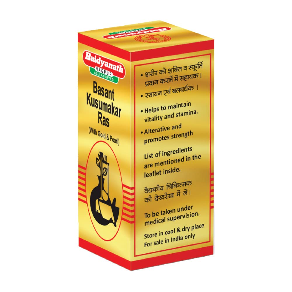 Baidyanath Asli Ayurved Vasant Kusumakar Ras with Gold-30 Tab (B087LW9M8P) Amazon Price History, Amazon Price Tracker