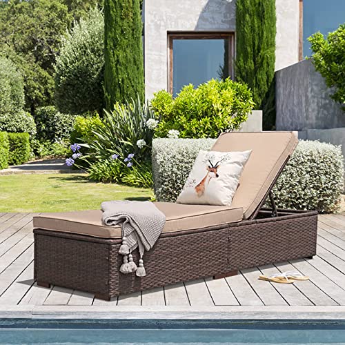 JOIVI Wicker Recliner