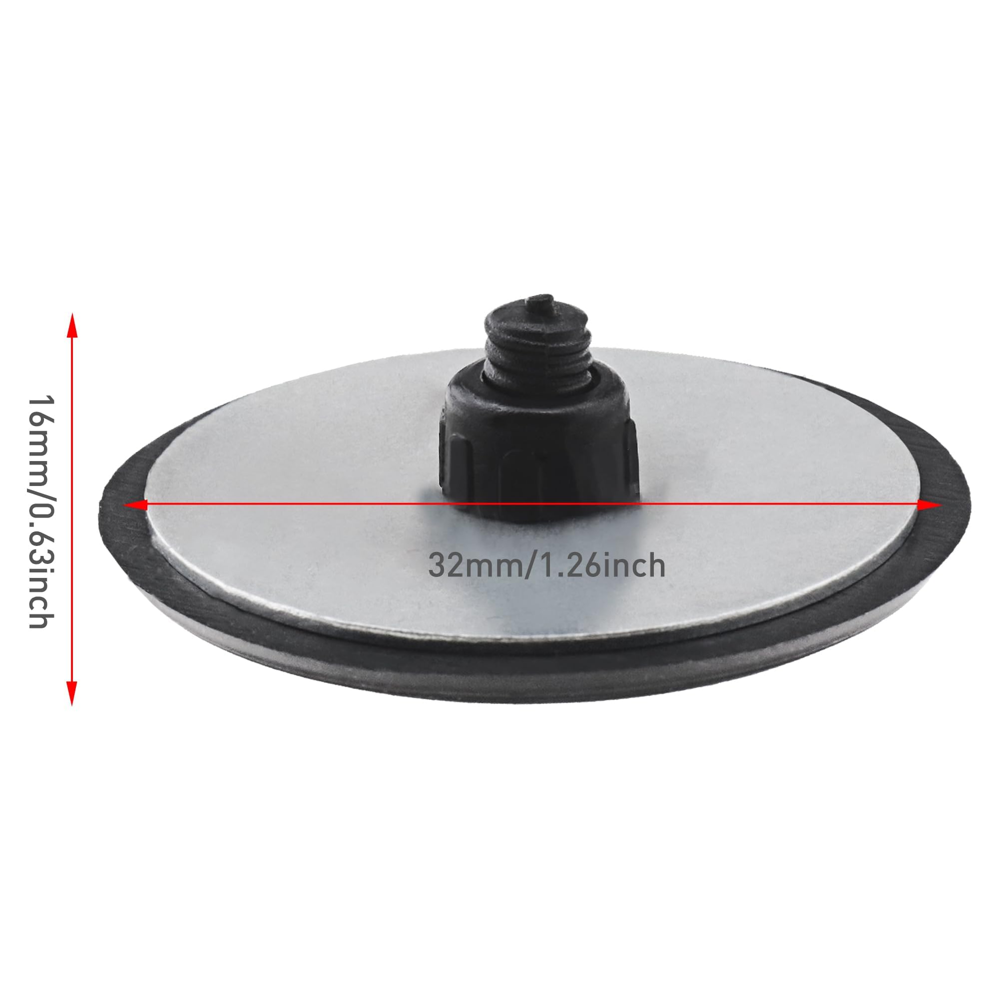 Amacoam Tappi ciechi da 32 mm, tappo tergicristallo posteriore viti decorative per tergicristallo posteriore, copertura in vetro copertura per antenna per portellone posteriore