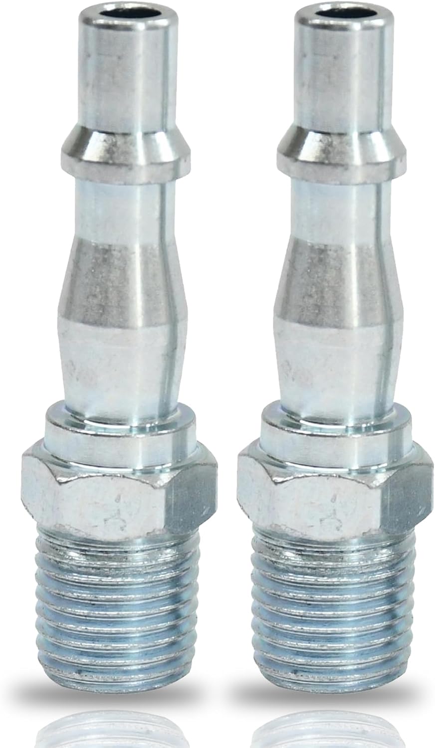 Dapetz 1/4" Bayonet Plug Coupler BSP Hose Male Airline Fitting Coupling Fits Pcl 2 Pk