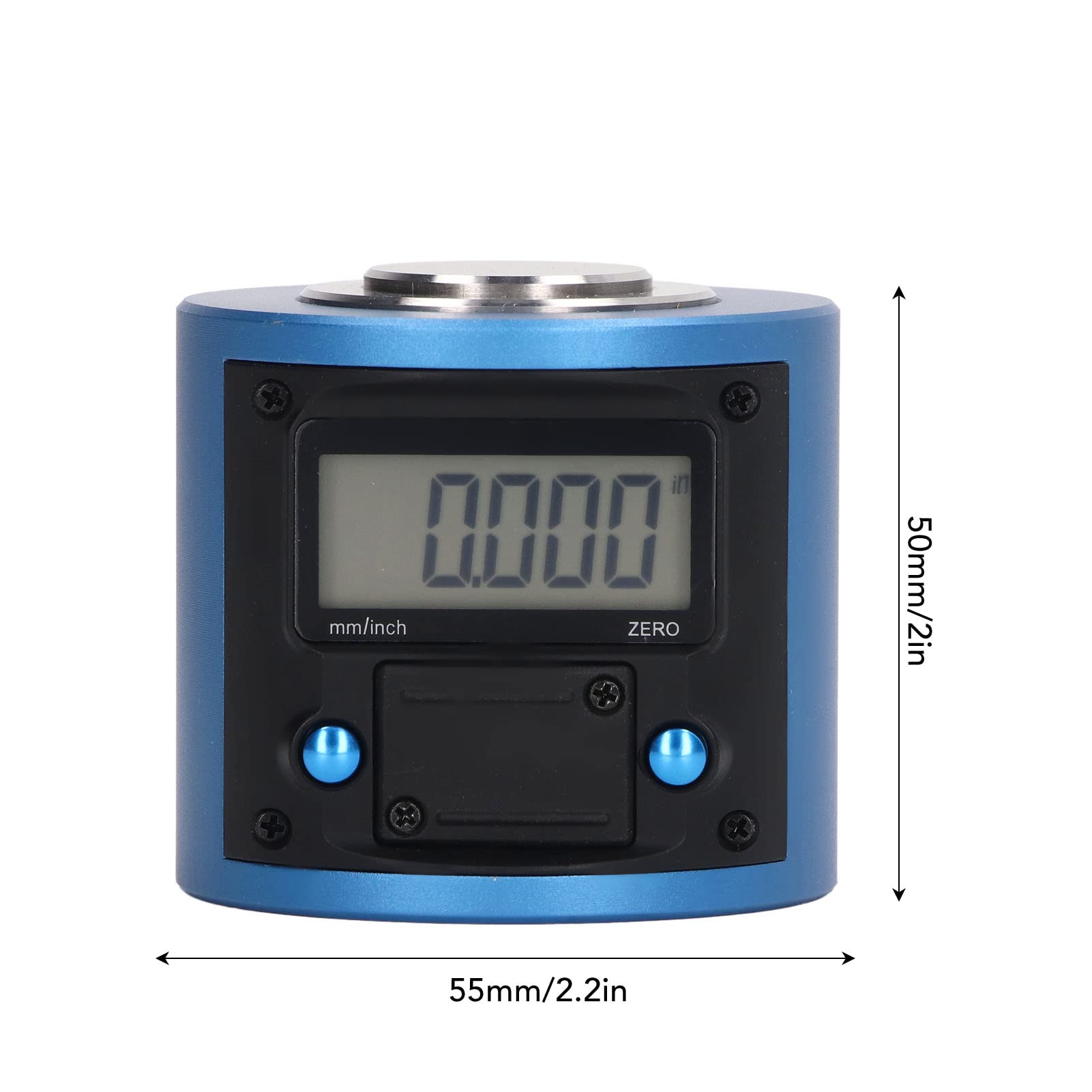 Euro Index S2650 drukverschilmeter semi-aut-zero, meetbereik 0 / 5000 mbar inclusief afpersset tot 10 bar met beschermholster, aansluitnippel en 50 cm PU slang