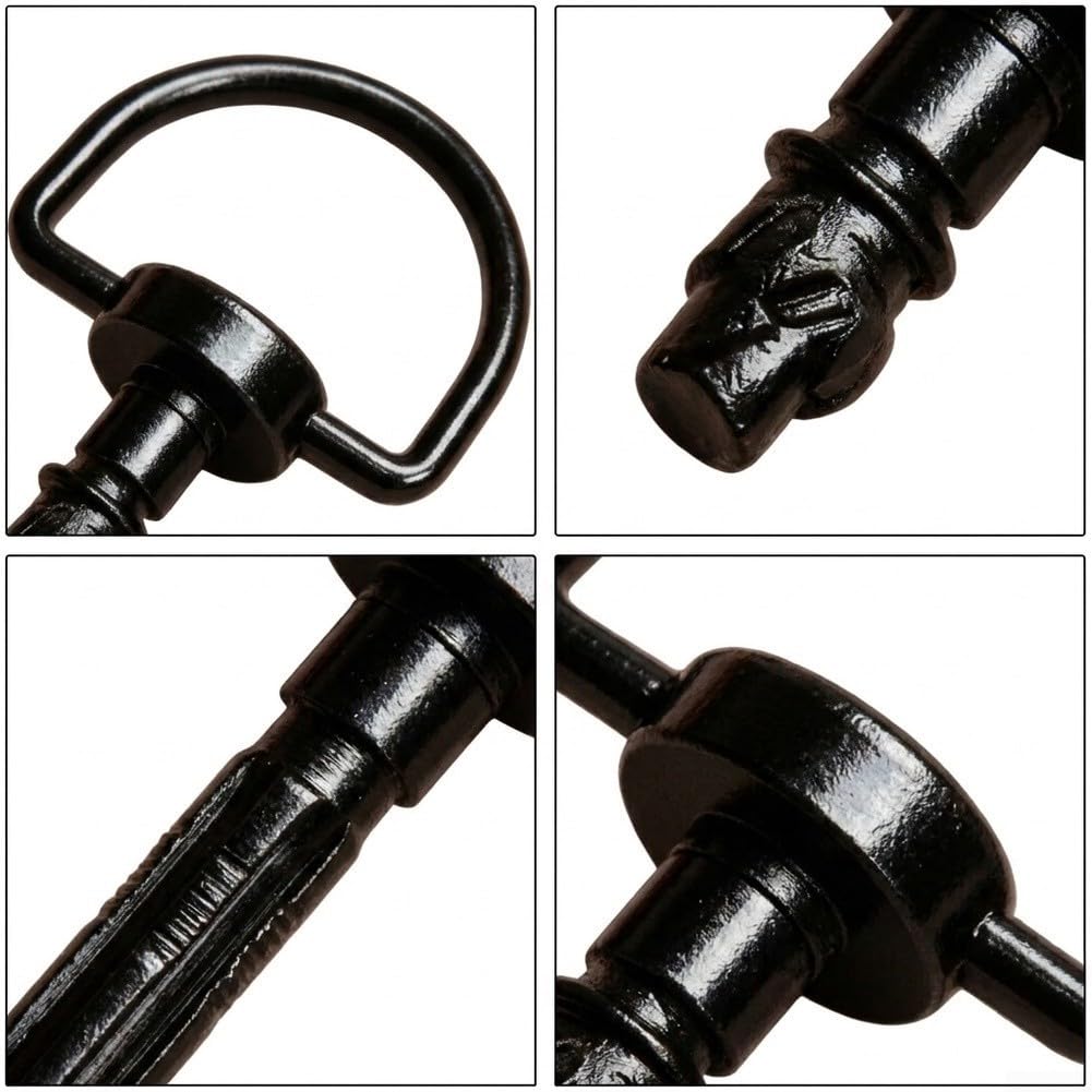 Clip Mosquetón Anillo D para Acero 14.9mm Clip Mosquetón Anillo