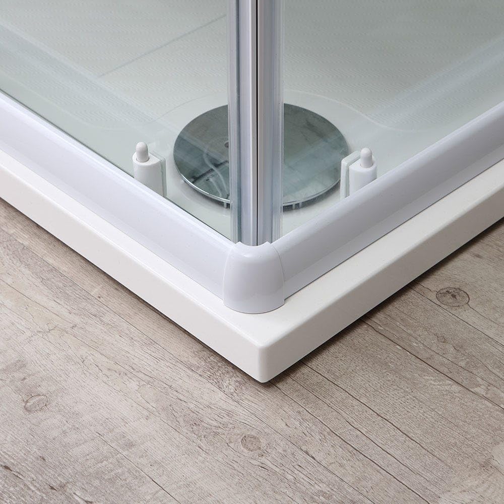 Kiamami Valentina - Box Doccia 70X70 Cristallo 4Mm Serigrafato Profilo Bianco | Venere