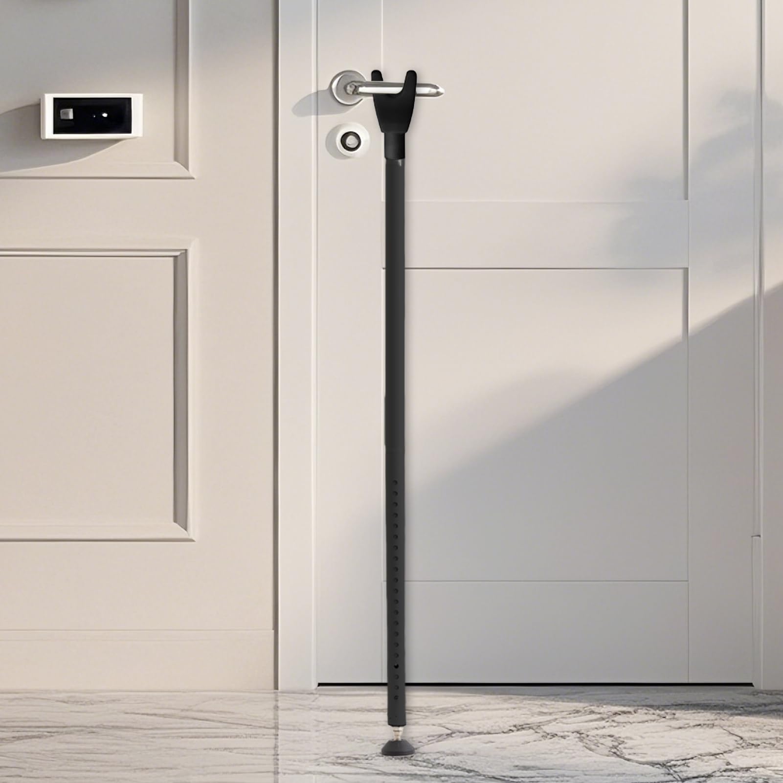 Barra de seguridad para puerta corrediza, barra de seguridad antirrobo de alta resistencia, imprescindible para apartamentos, construcción de hierro ajustable para el hogar, apartamento, viaje
