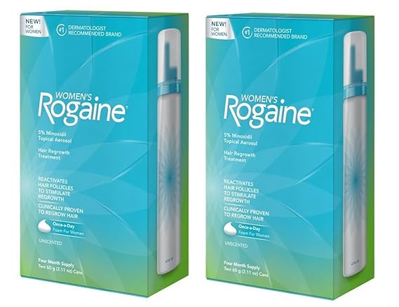 2 Pack of Women's Rogaine Foam Hair Regrowth Treatment, 4 Month Supply, 4.22 Oun&hellip;