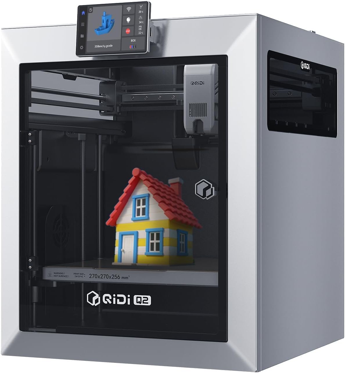 QIDI Q2 enclosed 3D printer with heated chamber and filtration system