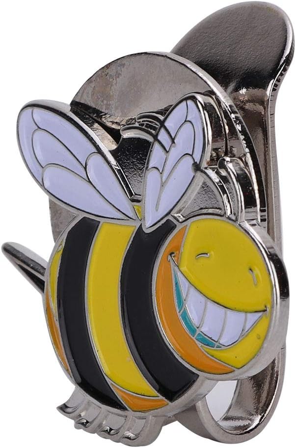 Horoper Hat Clip, Metal Magnetic Hat Visor Clip Marker Accessory Portable Detachable Magnetic Marker(Little bee)
