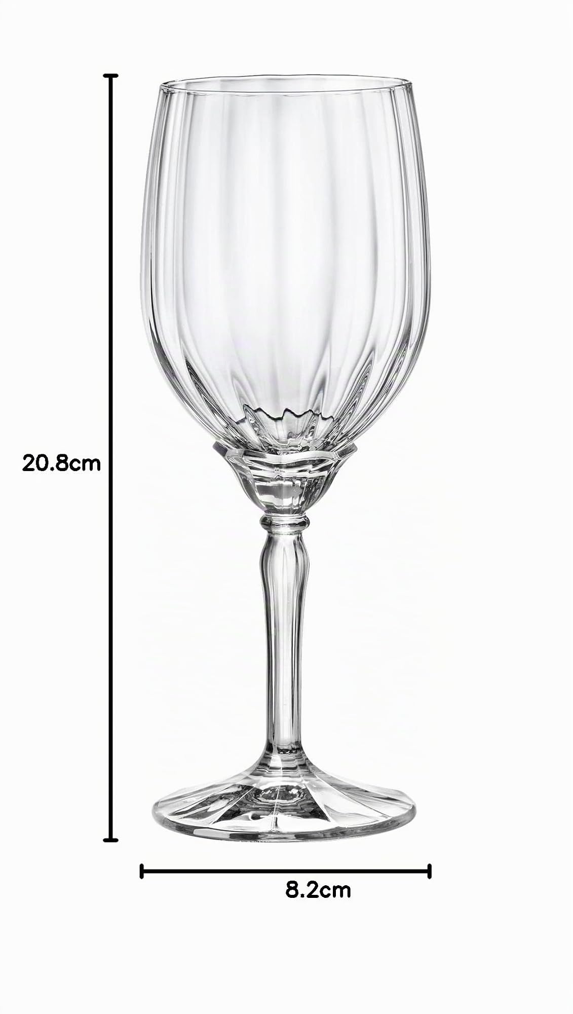 Rocco Bormioli Bormioli Rocco Florian Lot de 6 Verres à vin en Verre Transparent 38 cl