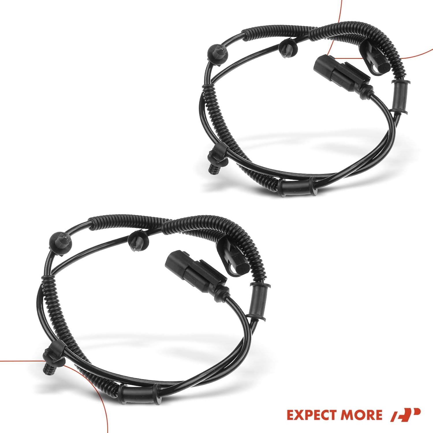 A-Premium ABS Wheel Speed Sensor Compatible with Ford Models - For Mustang 2011-2014 - Front Driver and Passenger Side, 2-PC Set, Replace# BR3Z2C204A, ER3Z2C204A