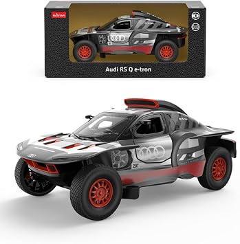 RASTAR 1/24 Diecast Model Car Audi RS Q E-tron, Durable & Collectible 56900 | Officially Licensed, Ideal Gift, Rich Detail, Openable Doors & Hood, Zinc Alloy, Smooth Rolling Wheels, Play & Display